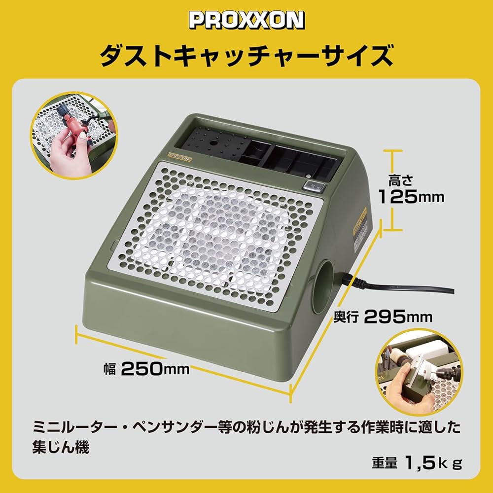 PROXXON Dust Catcher [Dust Collection Table] Collects dust and chips during cutting work No.22700