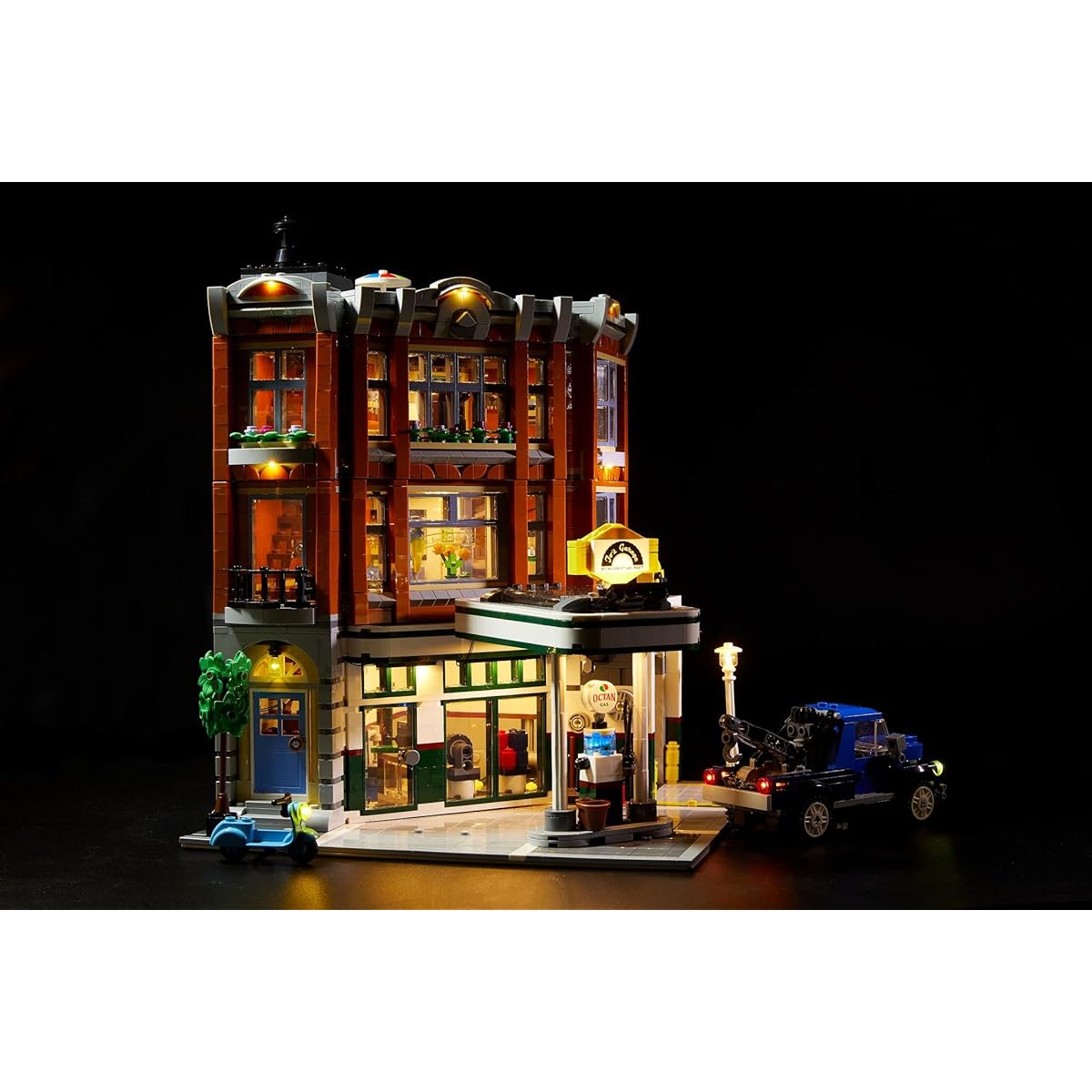 Lego Expert Corner Garage Set 10264 (Lego set not included) LED Lighting Kit