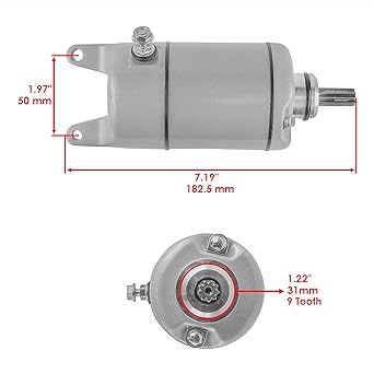 Caltric Starter Compatible with Kawasaki Prairie 700 KVF700 KVF 700 4X4 2004 2005 2006/21163-0037 21163-1321 21163-1320