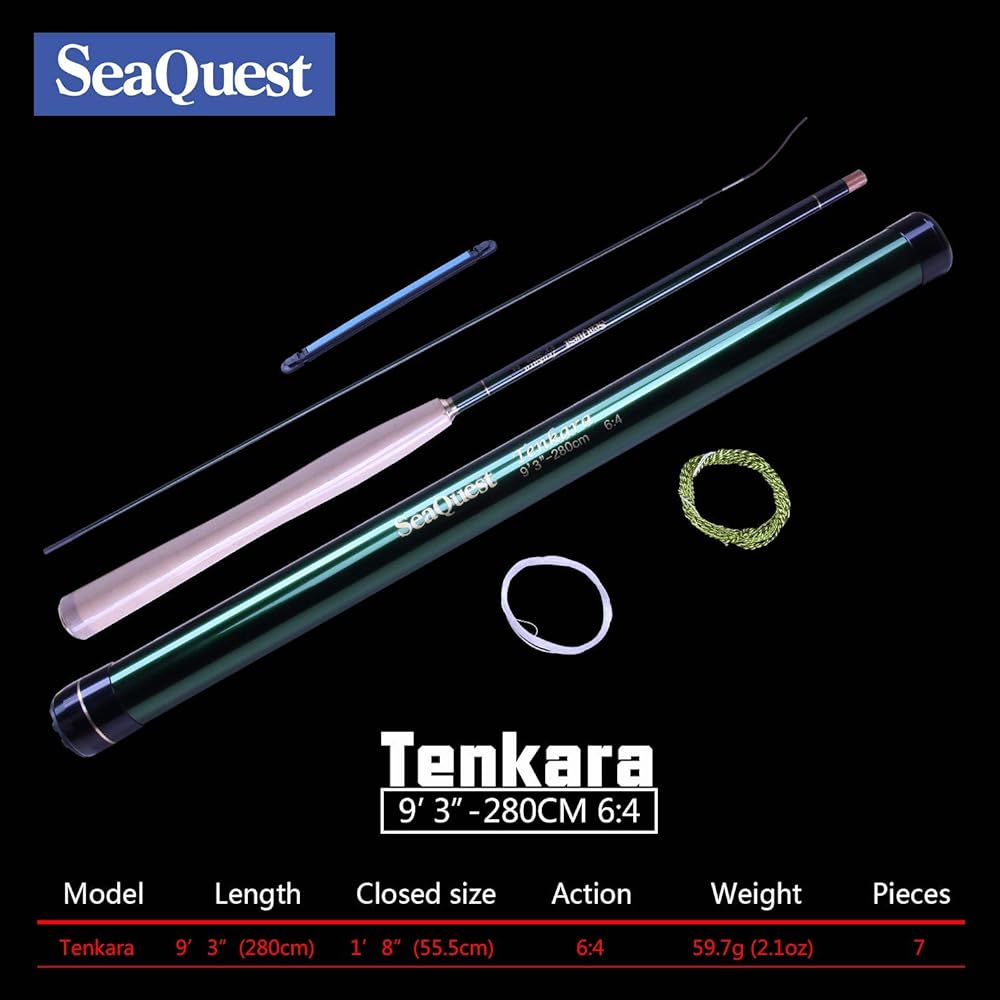 SeaQuest Tenkara Fishing Rod Set 6:4 7:3 5‘5“ 6’9” 8’ 9’3” 10’9” 12’ 13’5”