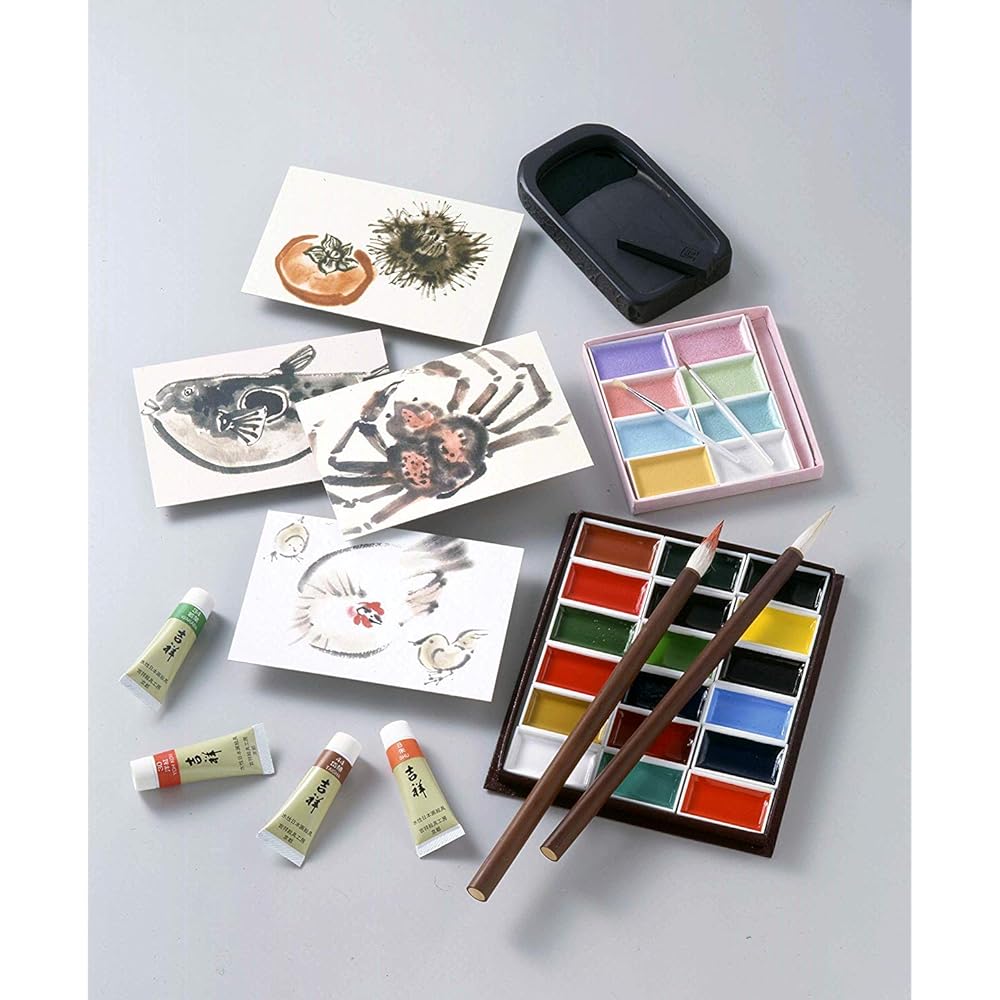 KISSHO Japanese painting paints Kakugansai, made in 60 colors