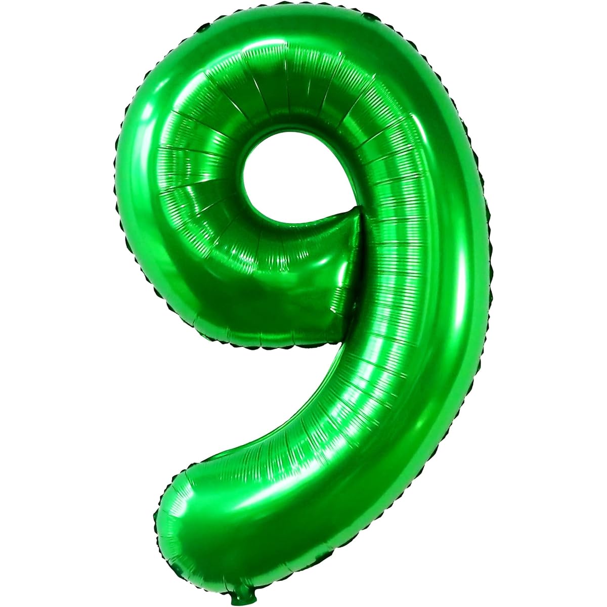 Big, Dark Green Number 9 Balloon - 40 Inch | Mylar Green Number 9 Balloon for 9th Birthday Decorations for Boys | Number 9 Balloon for Birthday | Large Green 9 Balloon for Jungle Party Decorations