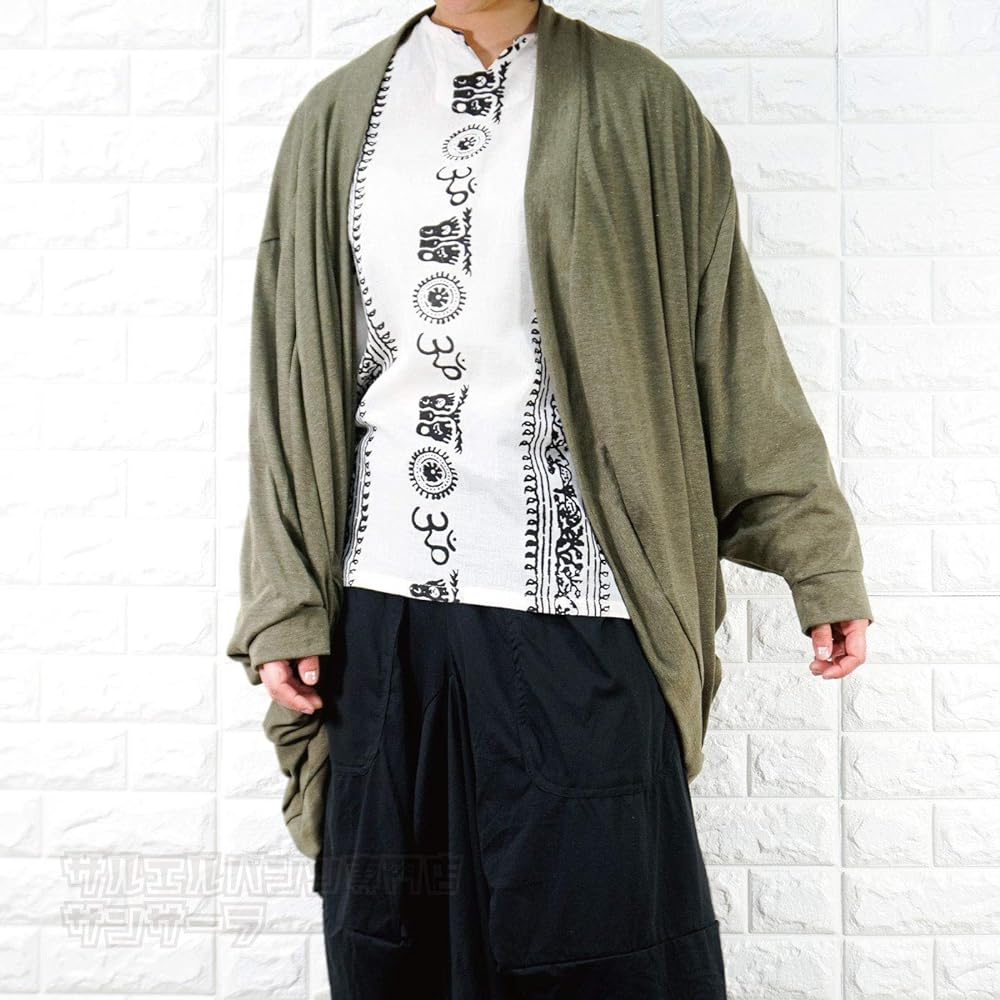 [Sansara] Cardigan, Dolman Sleeve, Outerwear, Women's, Men's, Ethnic Fashion, Thin