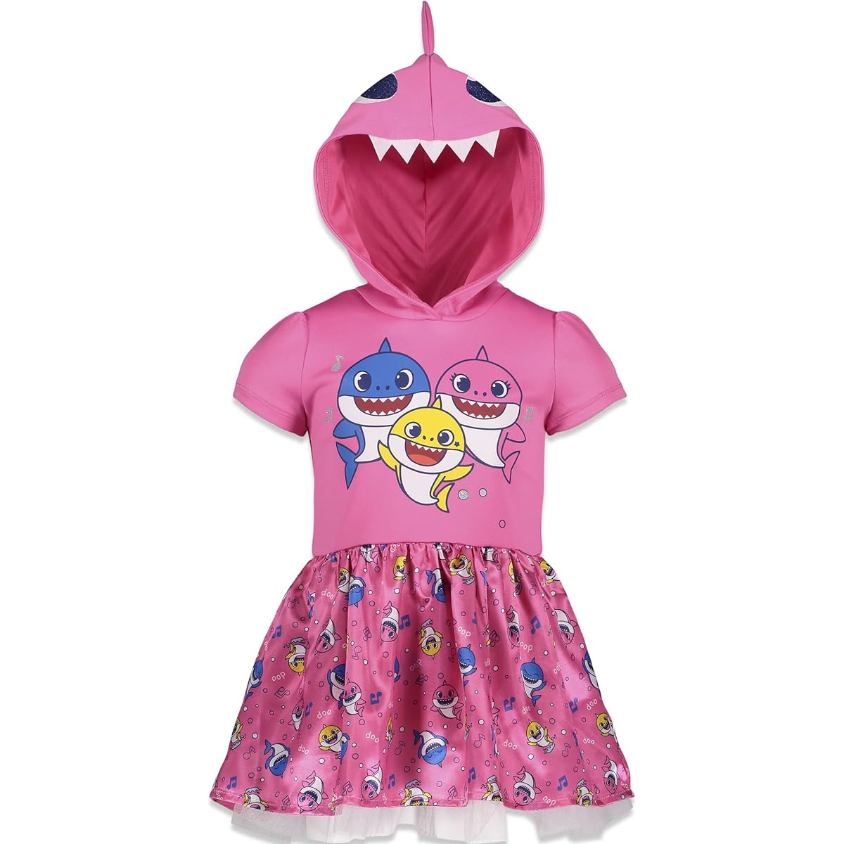 Pinkfong Mummy Shark Daddy Shark Baby Shark Costume Short Sleeve Dress for Newborns to Small Kids
