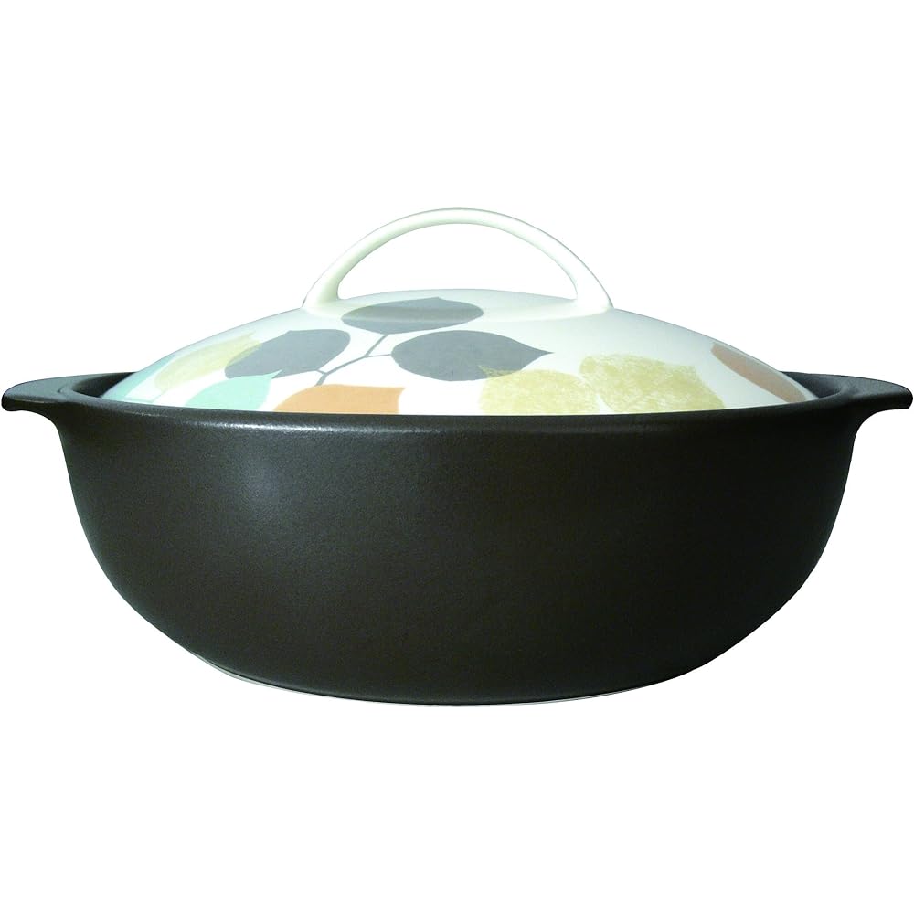THERMATEC IH Compatible Earthen Pot Size 7.5 For 2-3 People Modern Leaf 7223-0340