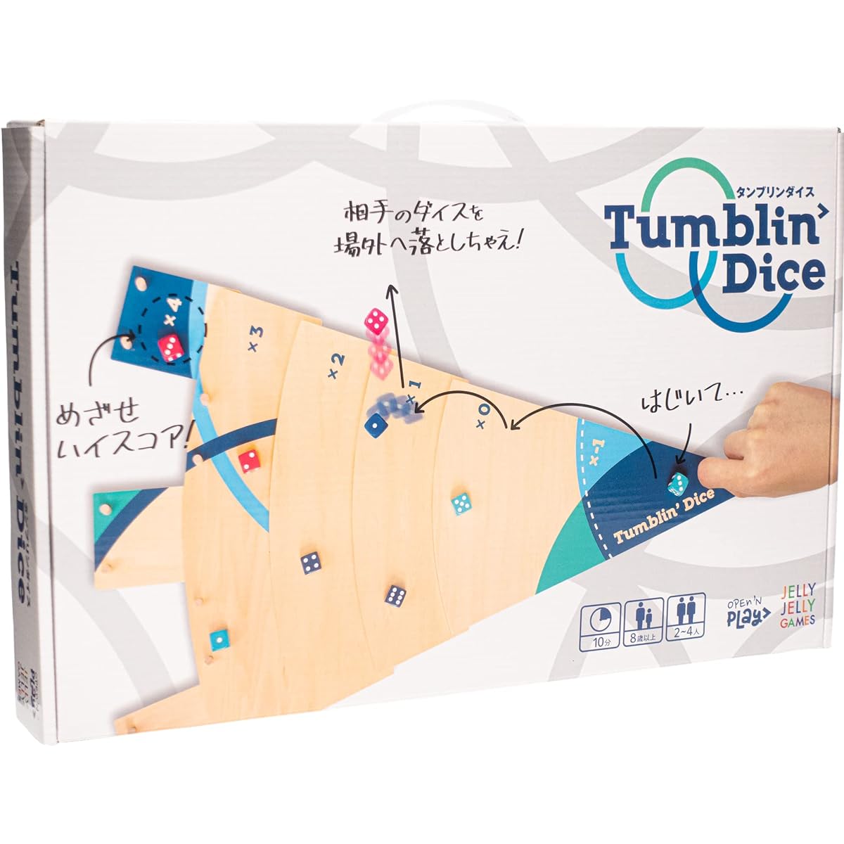 JELLYJELLYGEMES Tamblin Dice for 2-4 players, 2nd Edition, Japanese, Board Game, Party Game