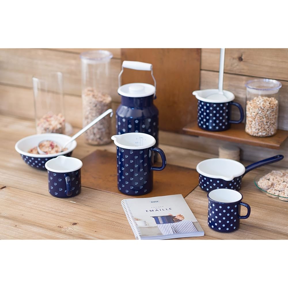 RIESS Tool Set Blue Flower 1kg Milchkanne m.Deckel 2L 0311-073