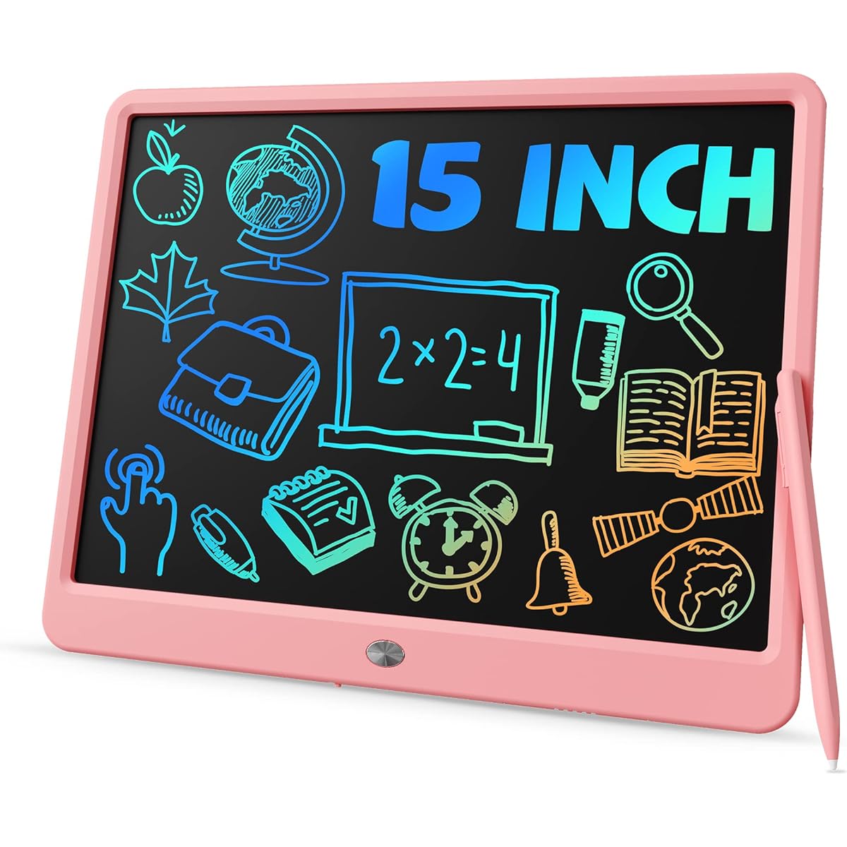 TEKFUN Teen Girl Gifts Ideas, 15inch LCD Writing Tablet for Kids Age 8-10 and Up, Doodle Board 4 5 6 7 Year Old Girl Toys, Mo
