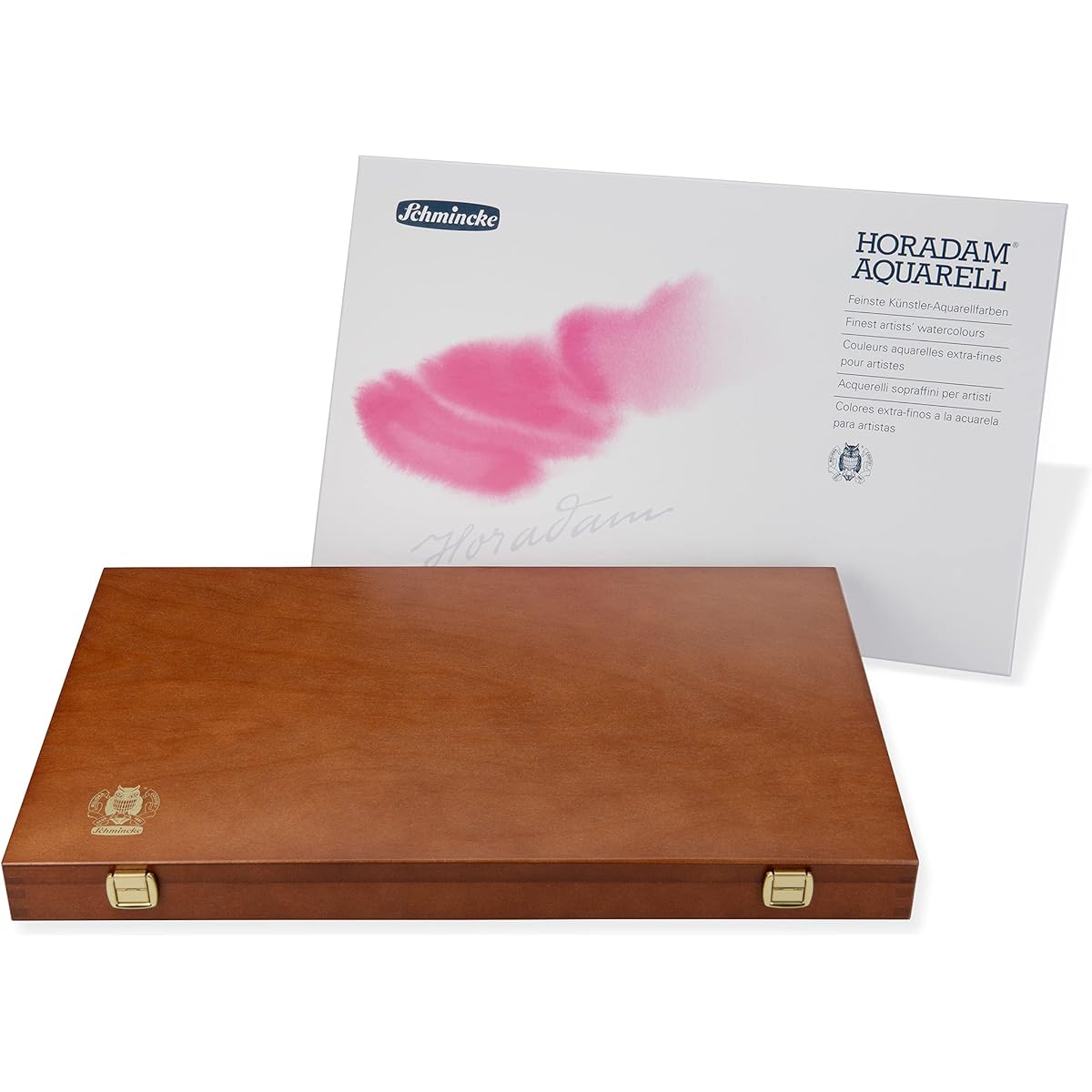 Schmincke Horadam (Full pan 47 colors and Oxgal set (wooden box))