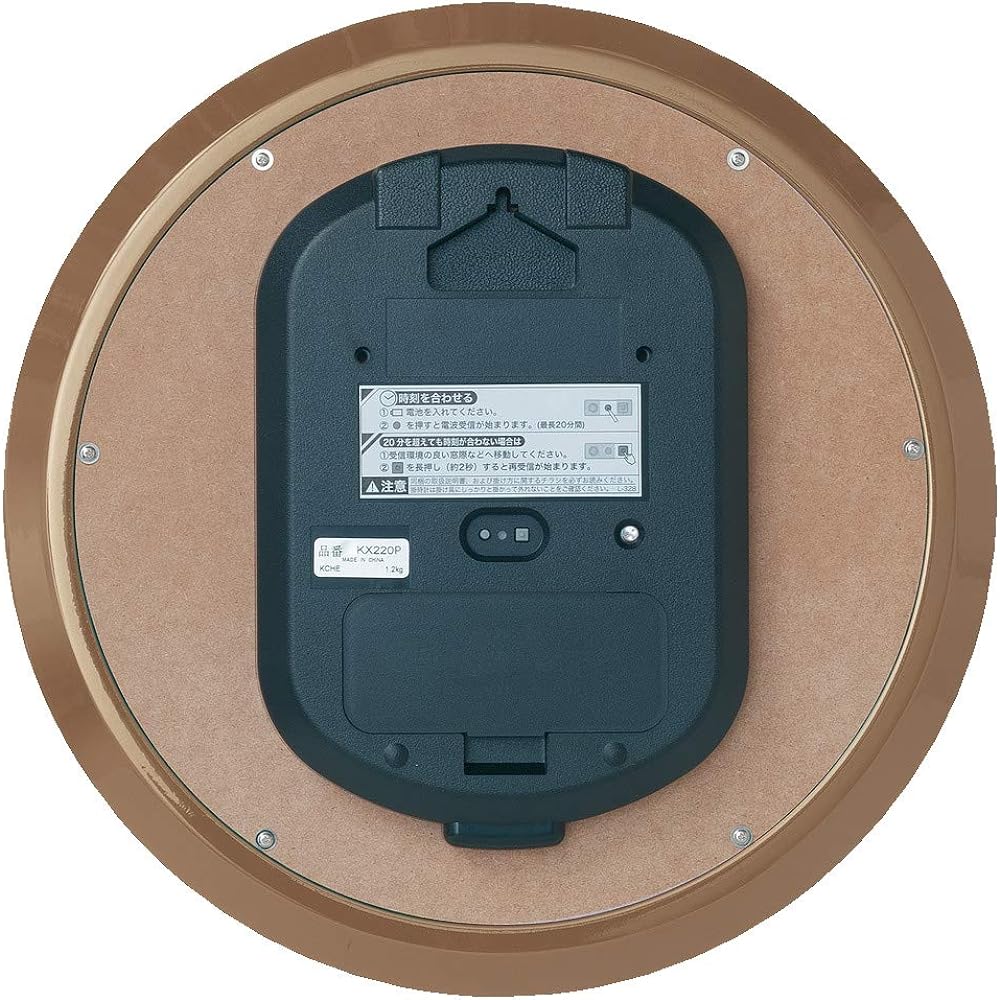 Seiko Clock Wall Clock Radio Analog Wooden Frame Light Pink Floral Pattern KX220P