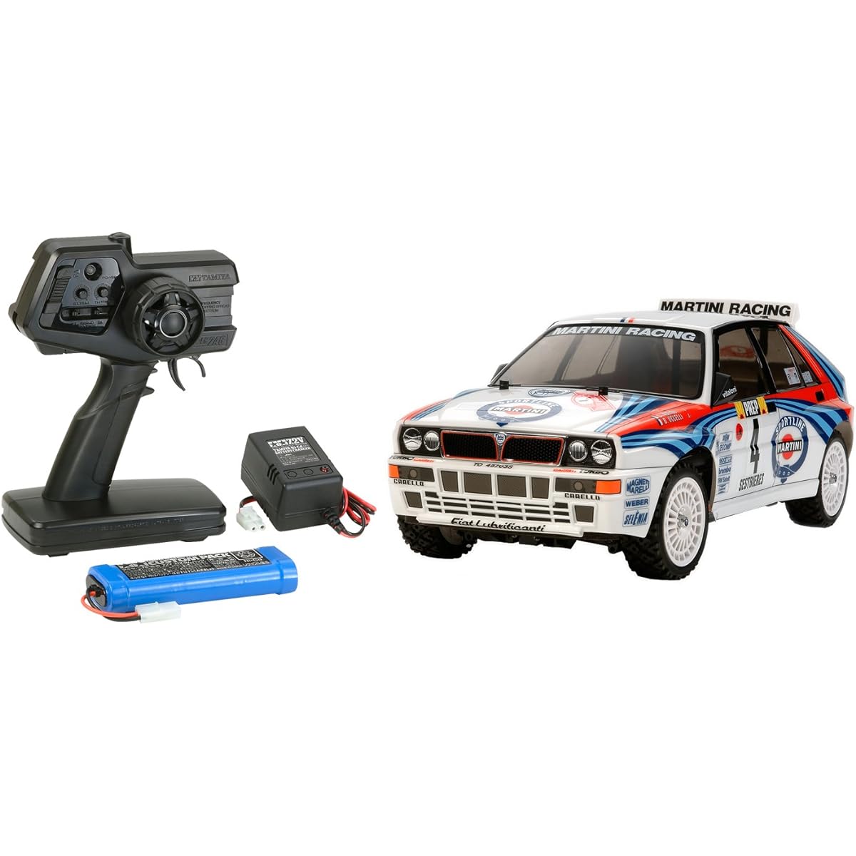 Tamiya 1/10 XB Series No.158 XB Lancia Delta Integrale (TT-02 chassis) 2.4GHz Pre-painted Finished Product with Radio Control 57858