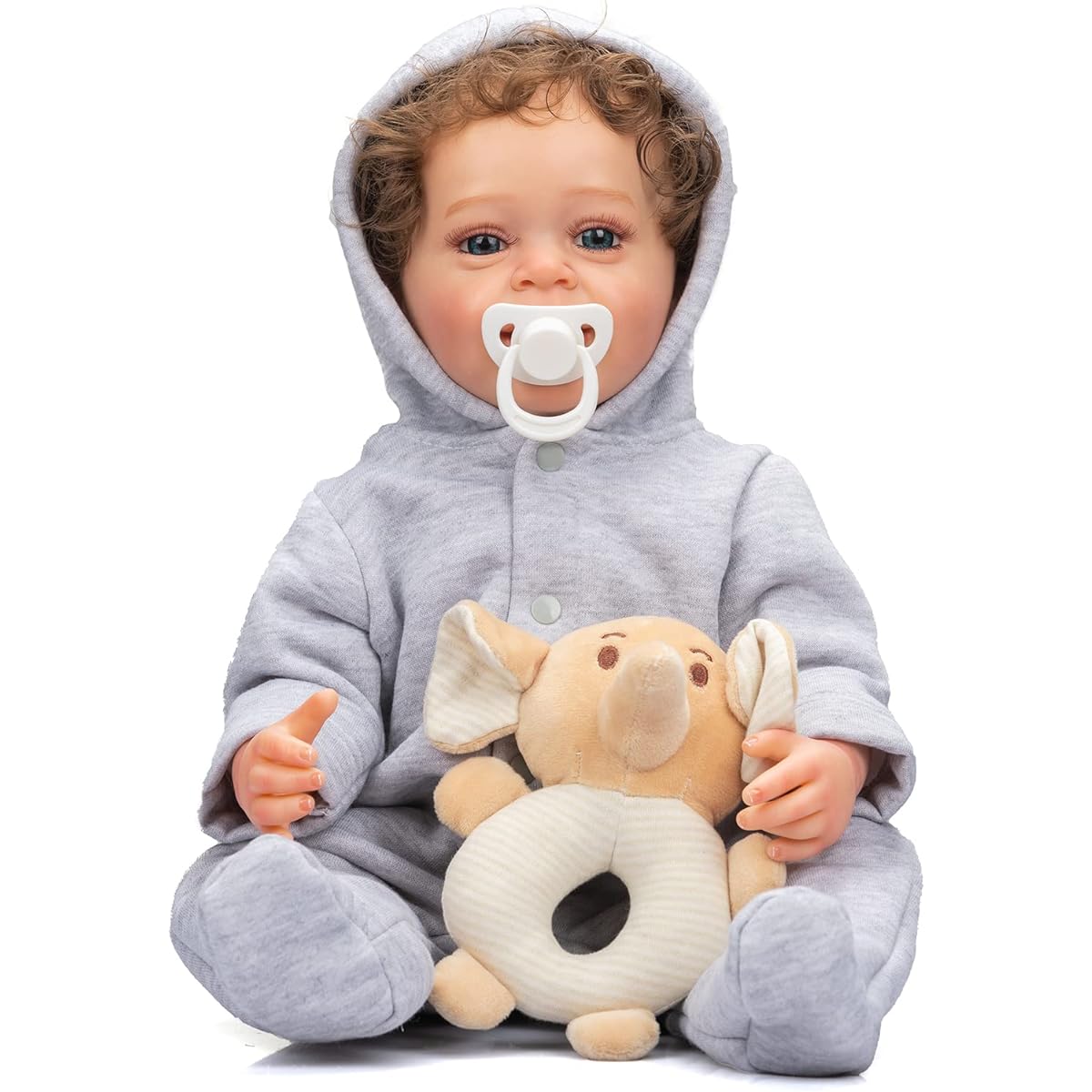 RXDOLL Reborn Boy Baby Doll 22 Inch Toddler Reborn Baby Doll Boy Realistic Anatomically Correct Baby Boy Doll Smiling Boy with Teeth Boy Girl Gift