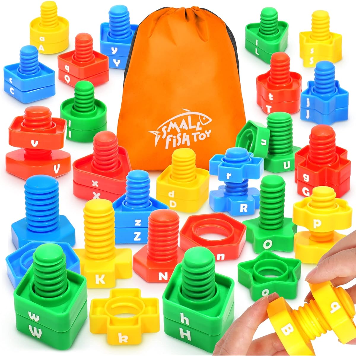 Letter Learning Matching Game - 26 pcs Alphabet Learning Toys