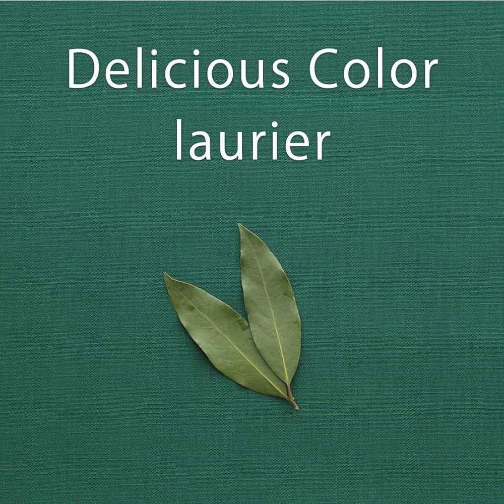 Blooming Nakanishi Table Cloth Delicious Color (Laurie (Dark Green) / 130 x 200cm) For 4 People, Water Repellent, Rectangular, Plain, Machine Washable (Water Repellent Finished/Made in Japan) 400200-0001-63