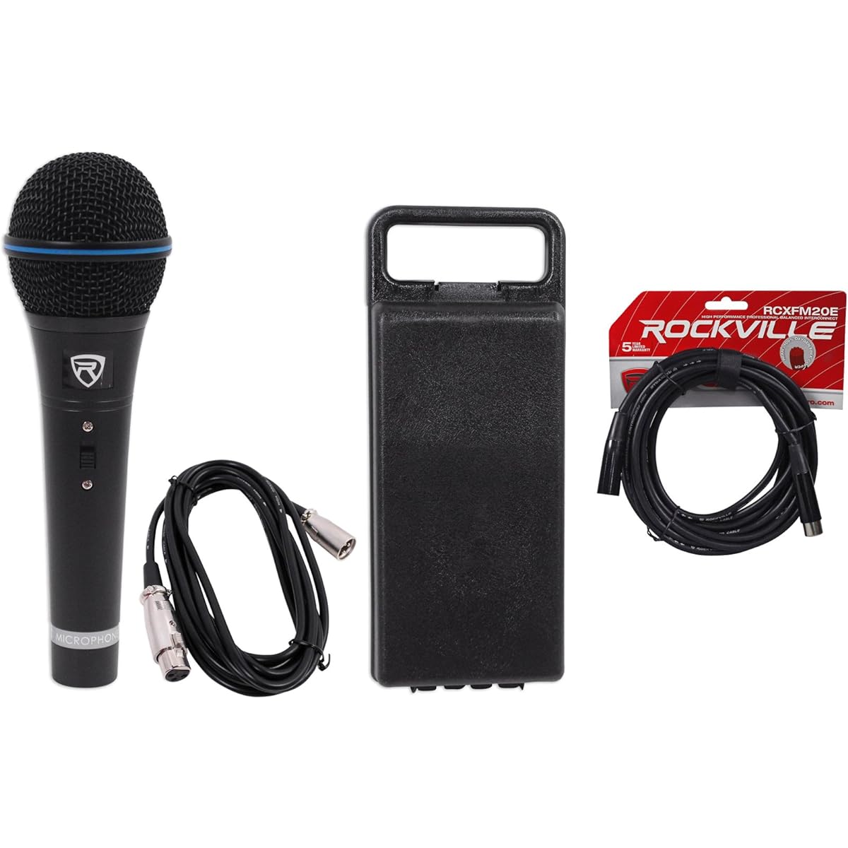 Rockville RMC-XLR High-end metal handheld wired microphone + 100% OFC XLR cable