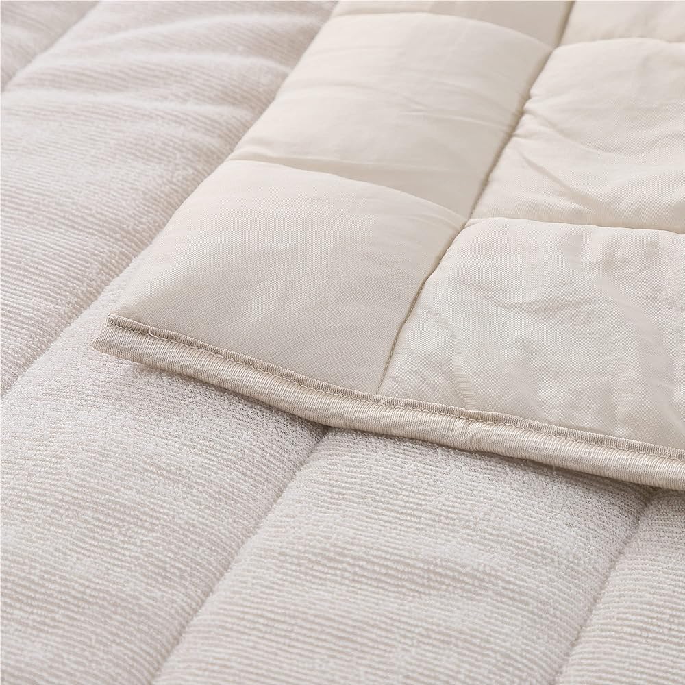 nishikawa [Nishikawa] Quilt Blanket, Skin Comforter, Single, Washable, Cool & Smooth, Reversible, Can Be Used on Both Sides, Lightweight, Summer Futon, Beige FR03053417300