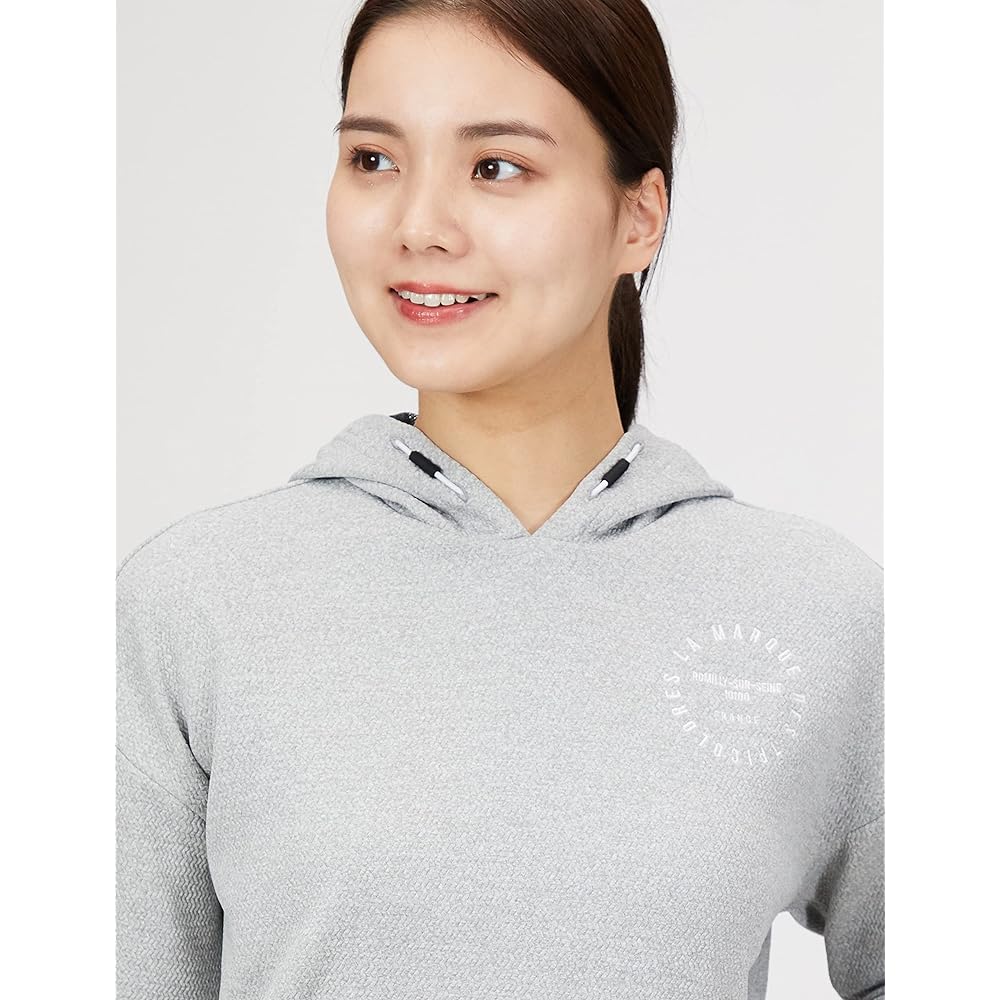 [Le Coq Sportif] 22 Autumn/Winter Model Golf Cut and Sew [Latte] Parka Hoodie Sweat Absorbent Stretch Women's