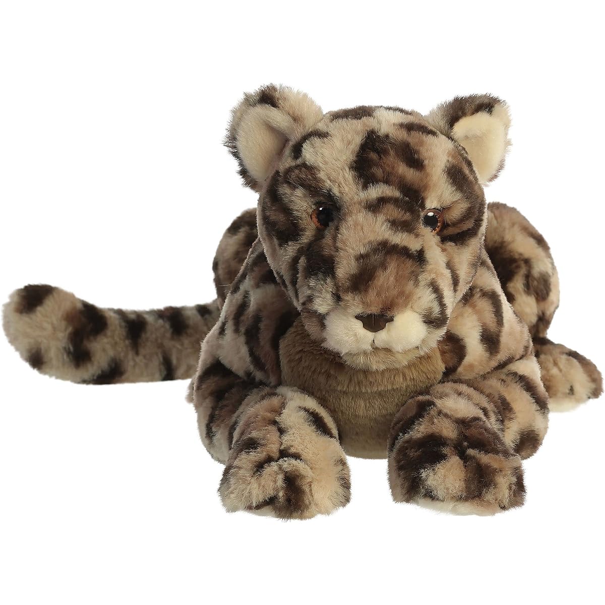 Aurora Exquisite Luxe Boutique JIRA Jaguar Stuffed Animal - Luxurious Elegance - Sensory Delight - Brown 20 Inches