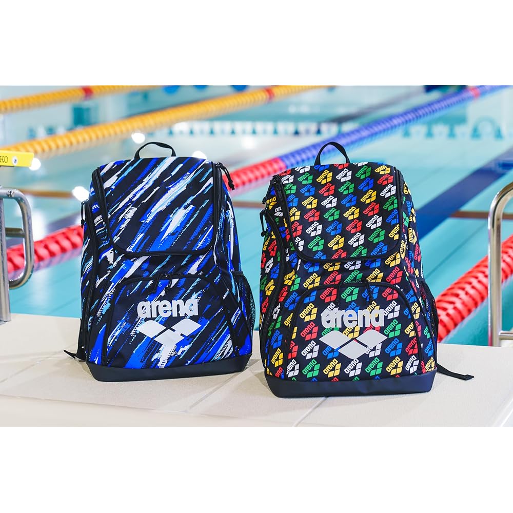 arena Swim bag unisex backpack (allover pattern) swimming large capacity backpack with accessory pockets AEAXJA10