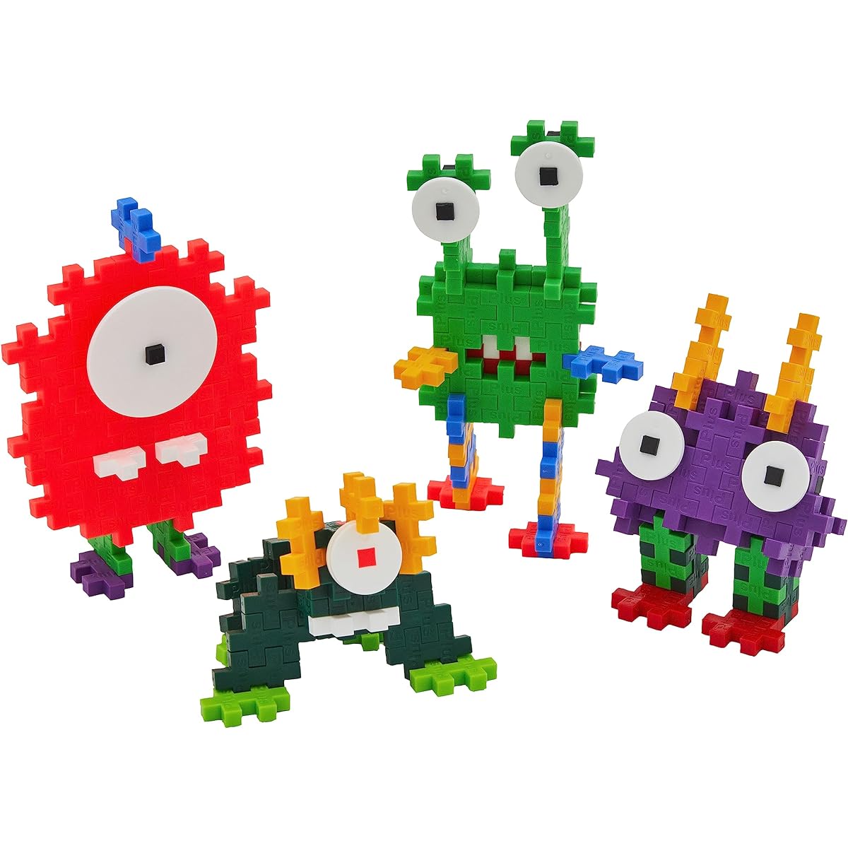 PLUS PLUS - Critter Fun Pack - 160 Piece Construction Construction Stem/Steam Toy Interlocking Mini Puzzle Blocks for Kids