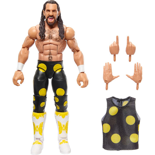 Mattel WWE Top Pick Elite Action Figure & Accessory Set Seth Rollins 6" Interchangeable Hands Ring Gear with 25 Points of Articulation