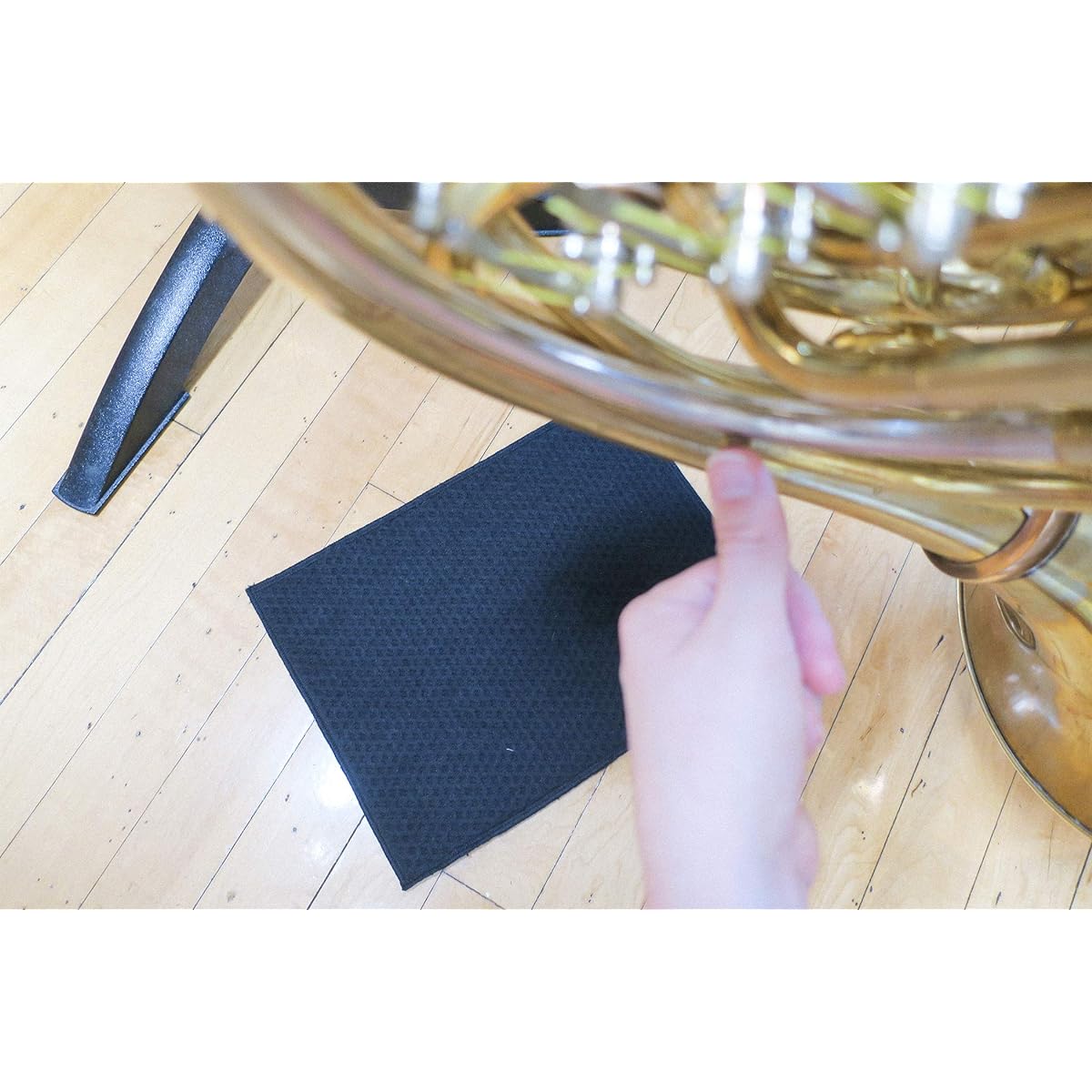 Spit Catcher - for Brass/Wind Instruments, Super Absorbent & Leak Proof, Antibacterial, Multi-Layer Cloth/Pad to Empty Spits, Self Packing...(Single)