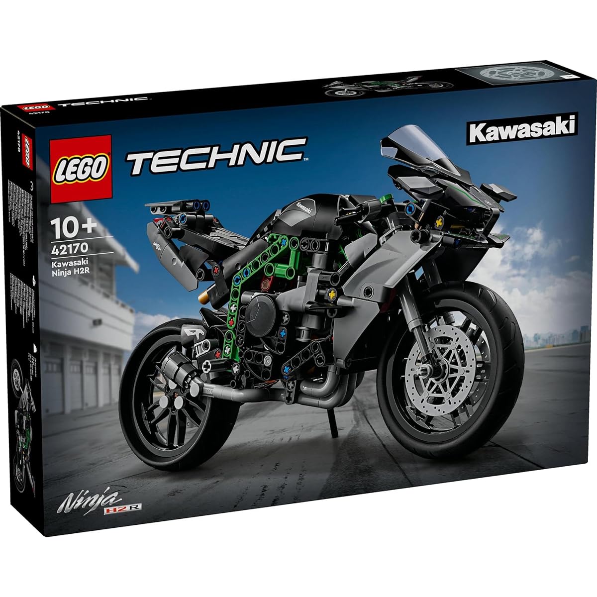 LEGO Technic Kawasaki Ninja H2R Bike Toy Present Blocks Boys Girls Children Age 9 10 11 12 Elementary School Students Bike Car 42170