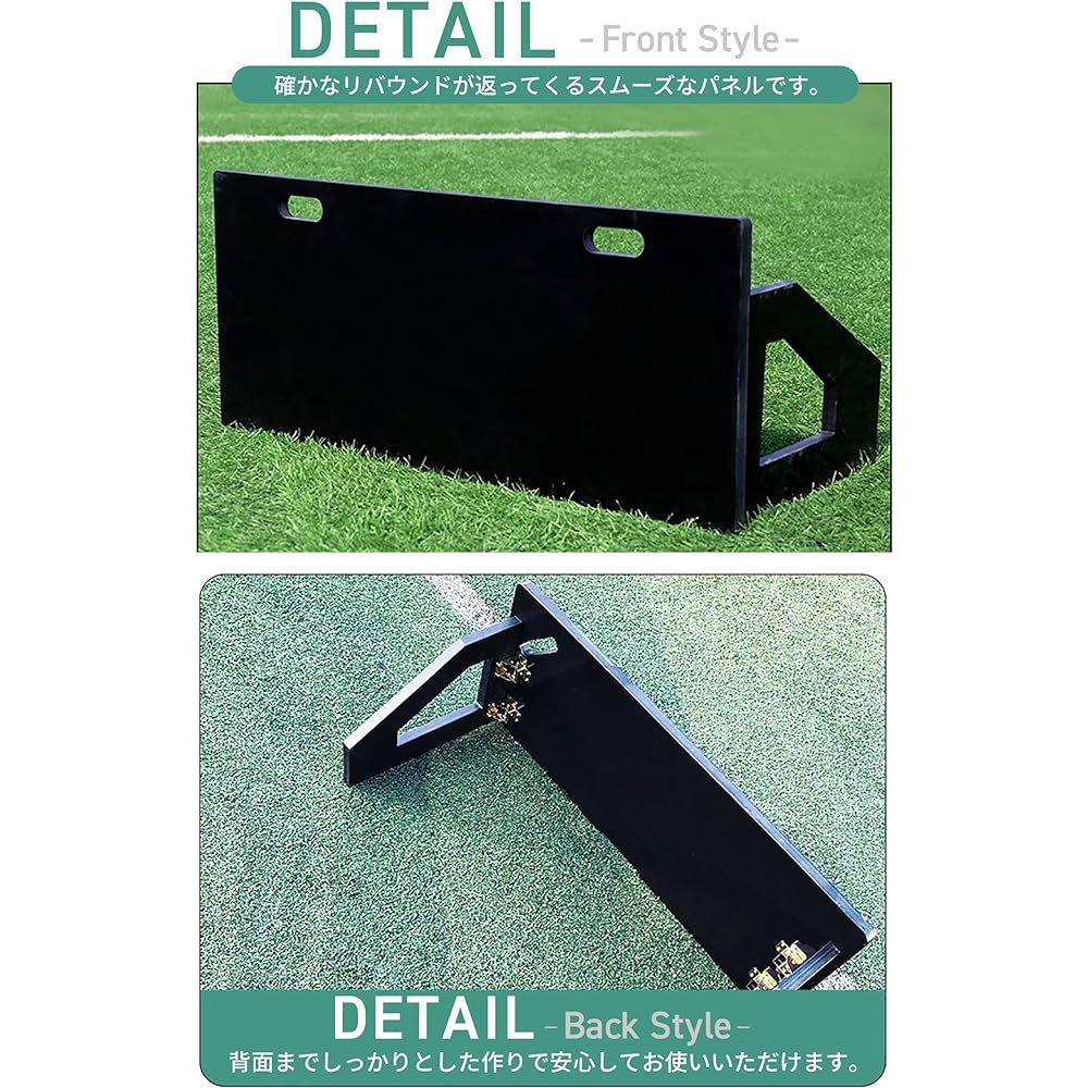 [LifeRed] Wall Rebounder Soccer Practice Rebound Board Return Board Rebounder Sturdy Design Foldable Black