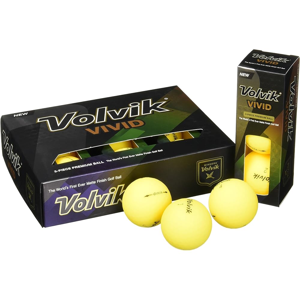 Volvik Golf Ball Vivid Parallel Import Product 3 Pieces 1 Dozen
