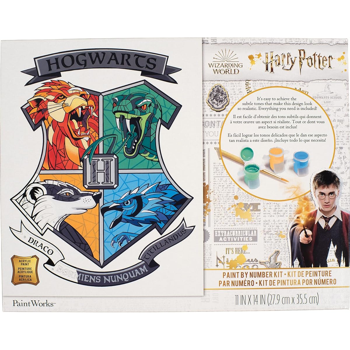 Paint Works Paint By Number Kit 11"X14"-Hogwarts -91828