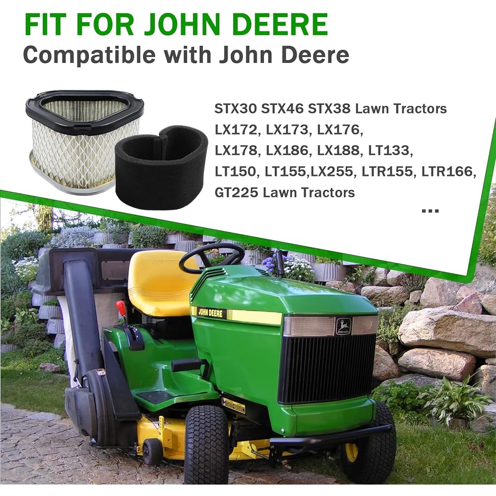 OCEAIR Air Filter 12 083 05-S GY20574 M92359 John Deere STX30 STX46 STX38 LX172 LX173 LX176 LX178 LX188 LT133 LT150 LT155 L for X255 Kohler Command Pro CV11 12.5 13S 14 15 16S GT22 5
