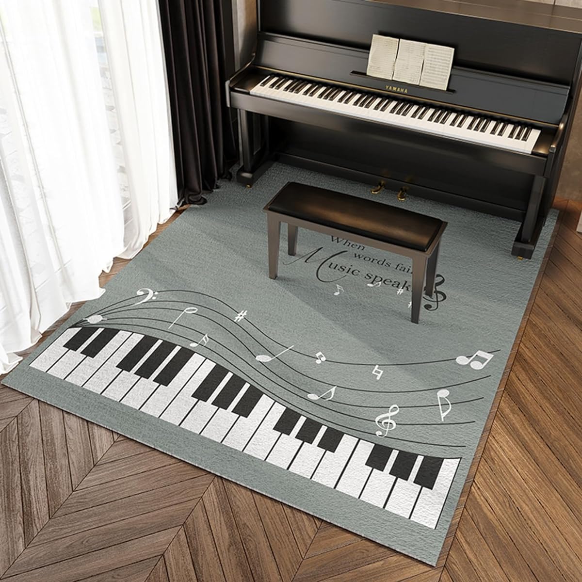 Piano rug, round rug, electronic piano, round, flooring mat, sofa seat mat, upright piano, rectangular, square, non-slip, scratch-resistant, non-slip, vibration-absorbing, quiet, sound-absorbing, modern, stylish, percussion