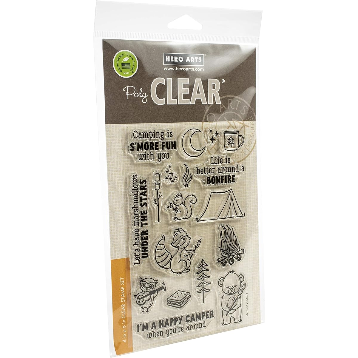 HERO ARTS CM384 Clear STMP S'Mores Bonfire