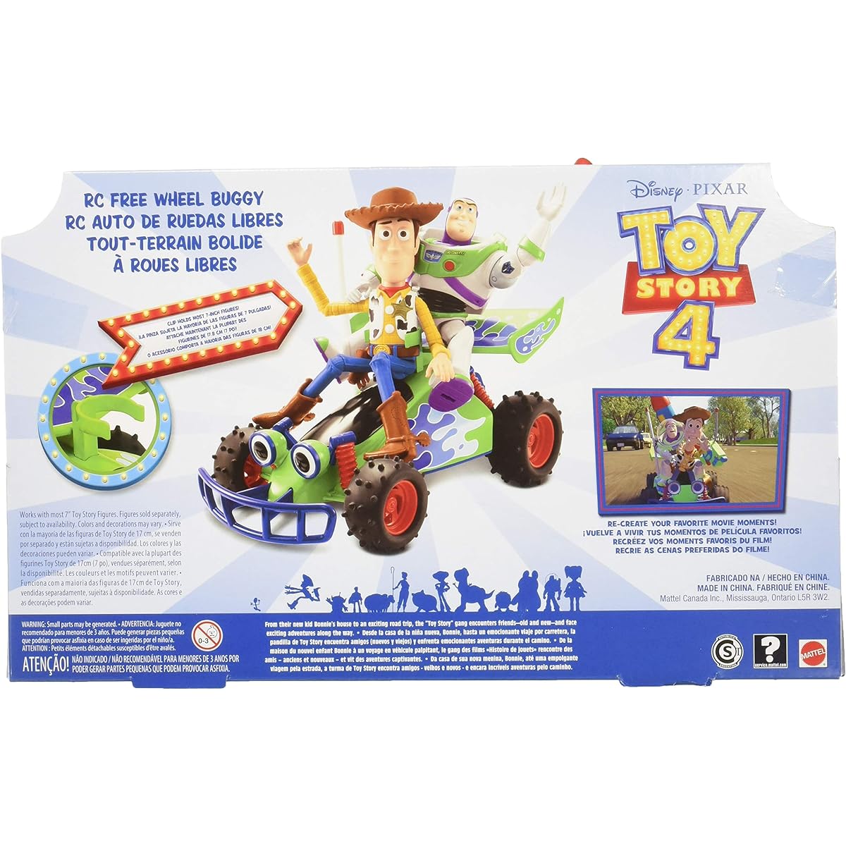 Disney Pixar "Toy Story 4" Free Wheel Buggy Car RC / Disney PIXAR 2019 TOY STORY 4 FREE WHEEL BUGGY R/C [Parallel import goods] Latest movie doll goods figure