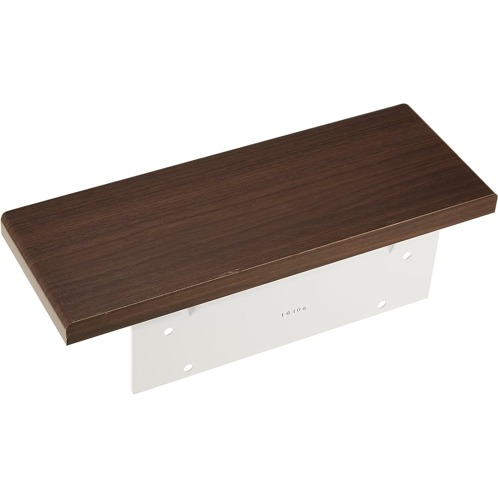 TOTO Double Paper Roller with Shelf (Wood) Stainless Steel White YH402FW#NW1