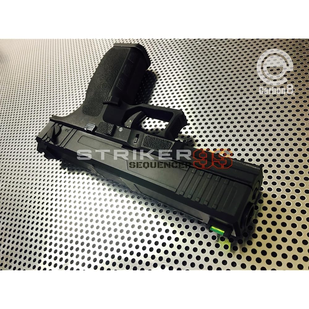 Carbon8 STRIKER-9S BK Striker 9S CO2 Blowback Handgun CB08 Black Gas Cartridge
