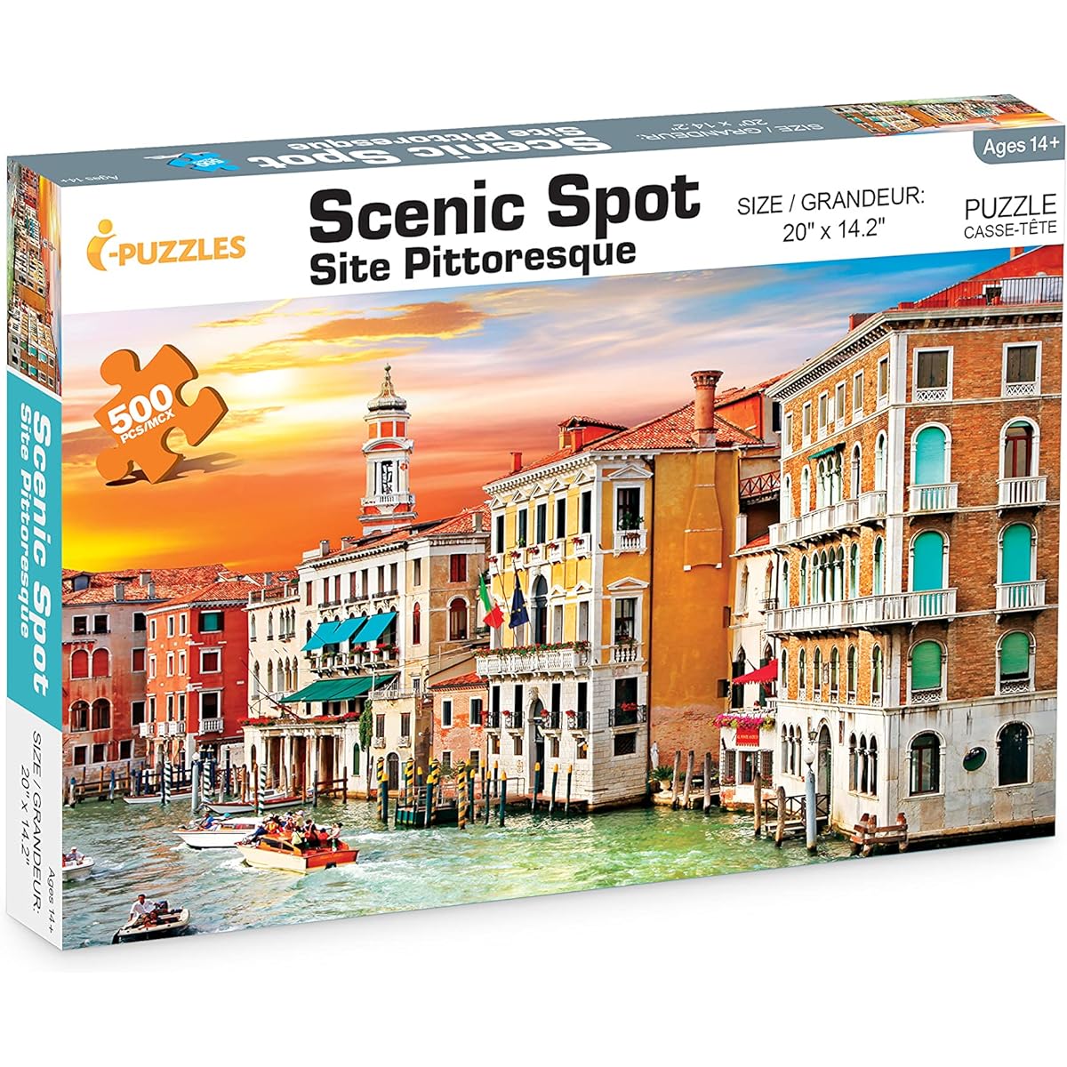 Jigsaw Puzzle | Scenic Places - Grand Canal of Venice Italy | For Kids/Adults | 500 Pieces