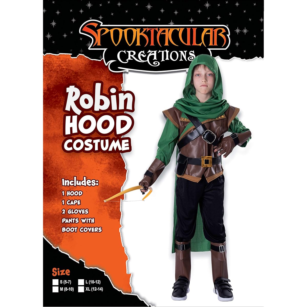 Renaissance Robin Hood Deluxe Kids Costume Set for Halloween Dress Up Party