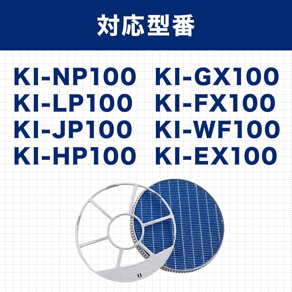 YUKI TRADING Humidifying Filter FZ-E100MF (with frame) / Dust Collection Filter FZ-E100HF / Deodorizing Filter FZ-E100DF / Ion Cartridge FZ-AG01K1 / Ion Pellet 5-piece set Humidifying filter compatible with Sharp Air purifier replacement filter
