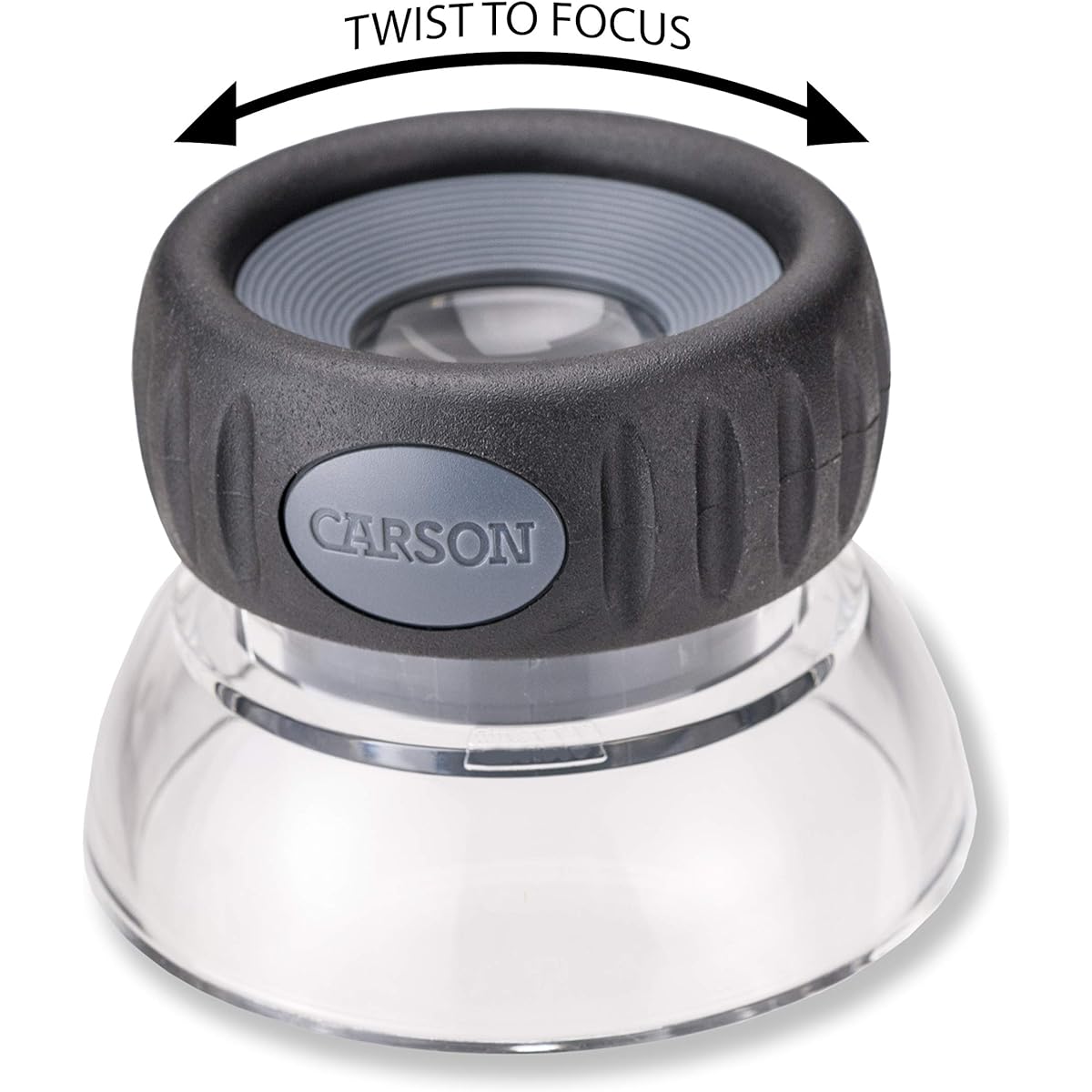 Carson LumiLoupe Plus 10.5x Power Focusable Stand Magnifier (LO-10)