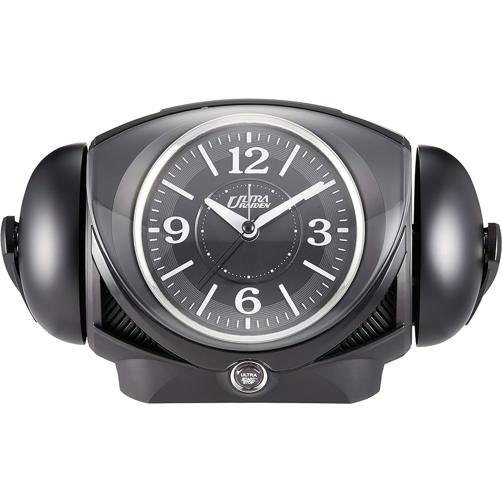 Seiko Clock Alarm Clock Analog Loud Bell Sound PYXIS ULTRA RAIDEN Black NR441K SEIKO