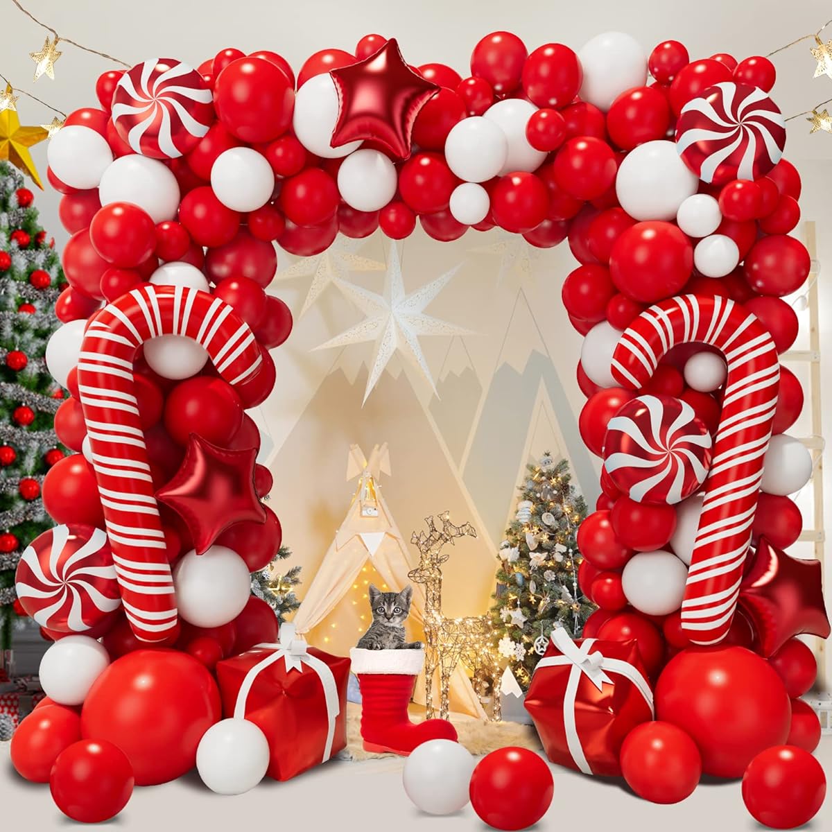 Bonropin Christmas Balloon Garland Arch Kit