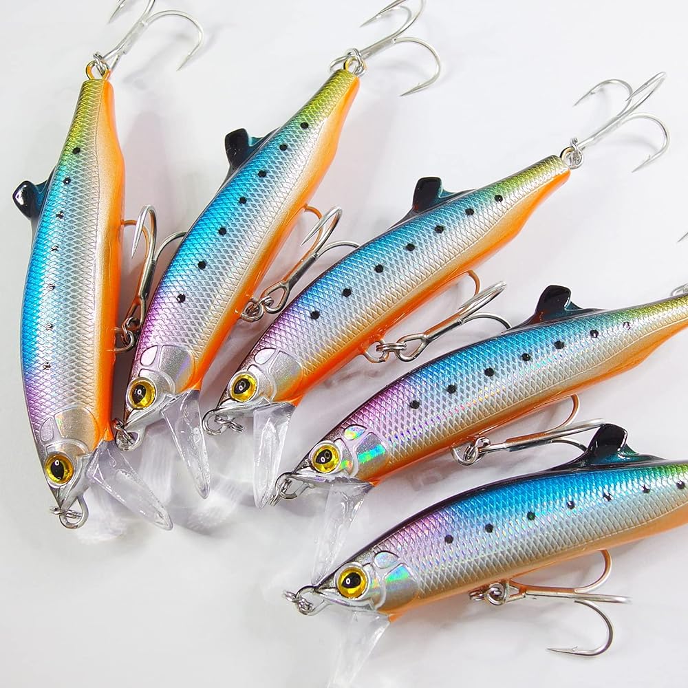 [Momo Lure] Momoru Lure Heavy Sinking Minnow 80mm 27g Laser cut penetrating wire structure For Sagoshi Spanish mackerel Yellowtail Bluefish Equipped with ST-56#4