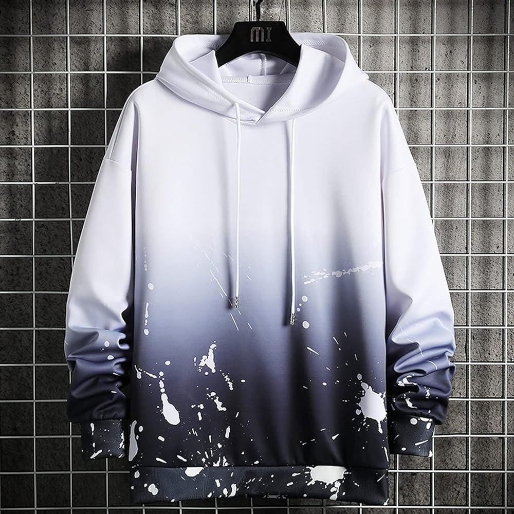 [AYISTELU] Autumn Clothes, Parka, Men's, Long Sleeve, Sweatshirt, Hooded, Pullover, Comfortable, Stylish, Parka, Autumn, Winter, Spring
