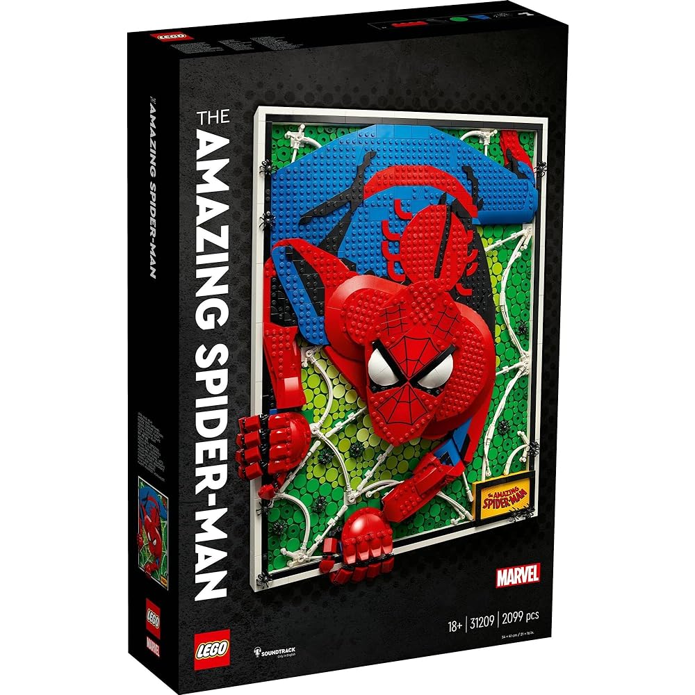 LEGO LEGO Art Amazing Spider-Man 31209 Toy Block Present American Comics Super Hero Boys Girls Adults