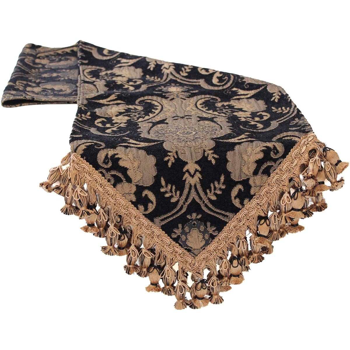 Sherry Klein Chinese Art Black Table Runner Black Design