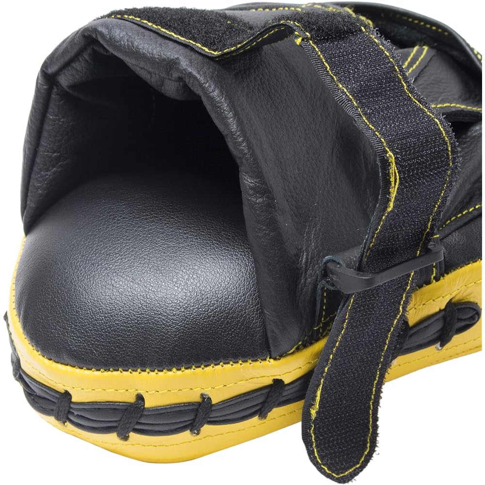 MARTIAL WORLD Professional Punching Mitt PM130-YLBK Yellow Black Height 23 x Width 17 x Thickness 5cm