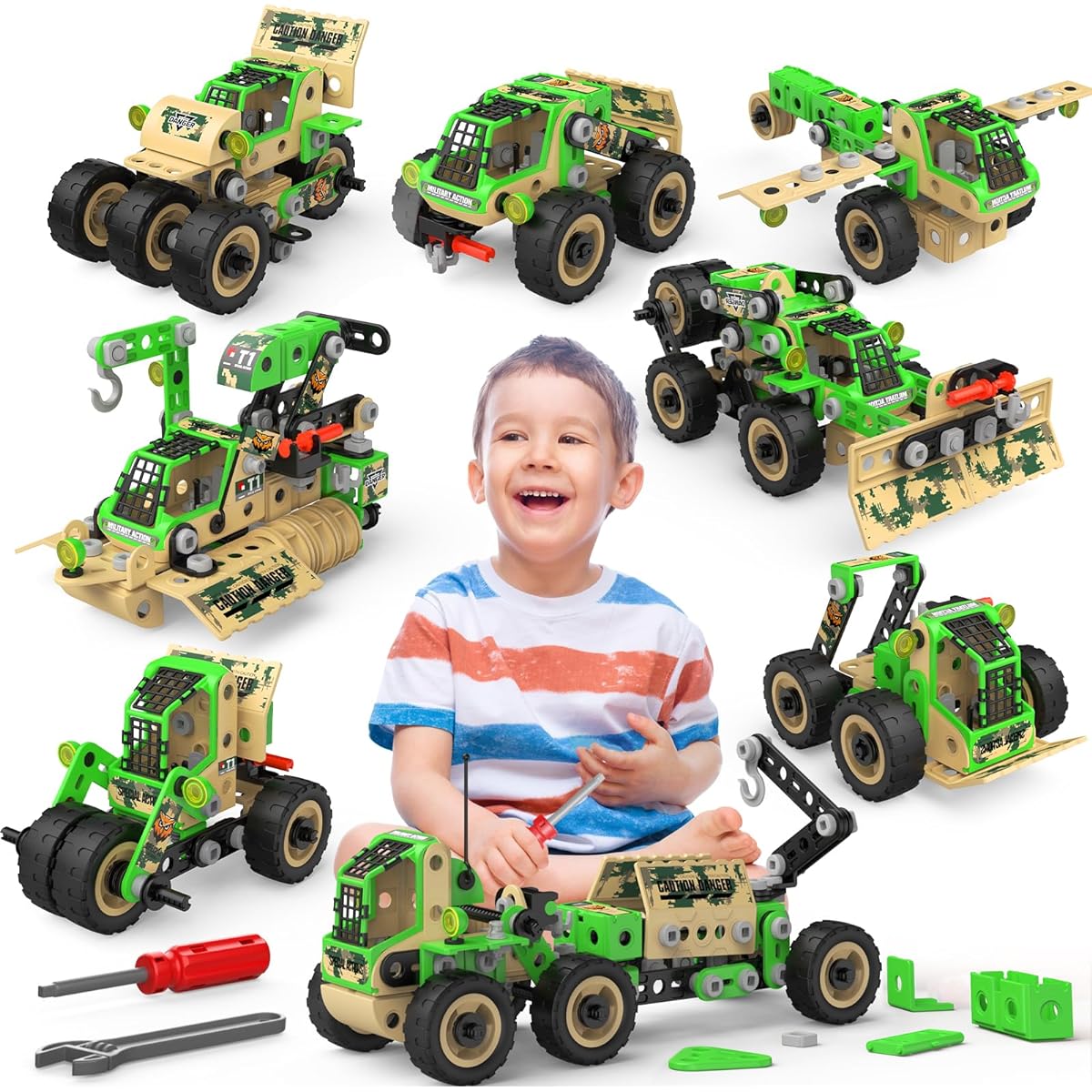 MOONTOY Building Toys STEM Toys for Boys Ages 4 5 6 7 8+ Erection Device Set Kit for Kids