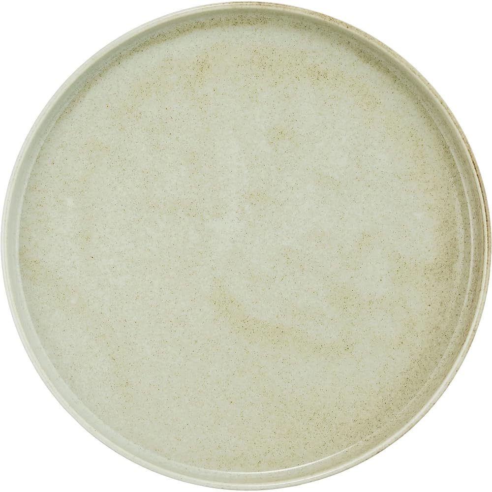 TOKI1919 Granis Cafe Plate, Large Plate, One Plate, Diameter Approx. 29cm, French Plate, Hotel Restaurant Specifications, Microwave, Dishwasher Safe, La Teema Plain, Flat Dinner Lunch Plate, Gray Beige, Made in Japan 37F399-15
