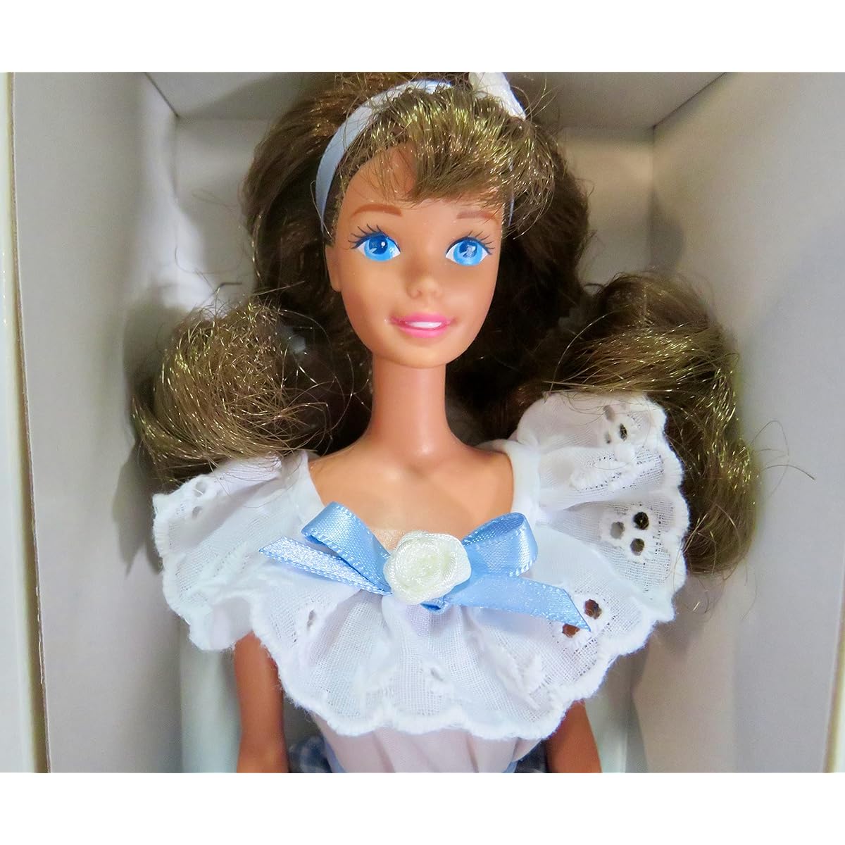 Barbie 1995 Series II Collector's Edition 30cm Doll - Barbie as Little Debbie Snacks' Girl with Dress, Sash, Shoes, Hair Ribbon, Hat, Hairbrush and Doll Stand